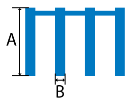 Aluminum Bar Grating cross section